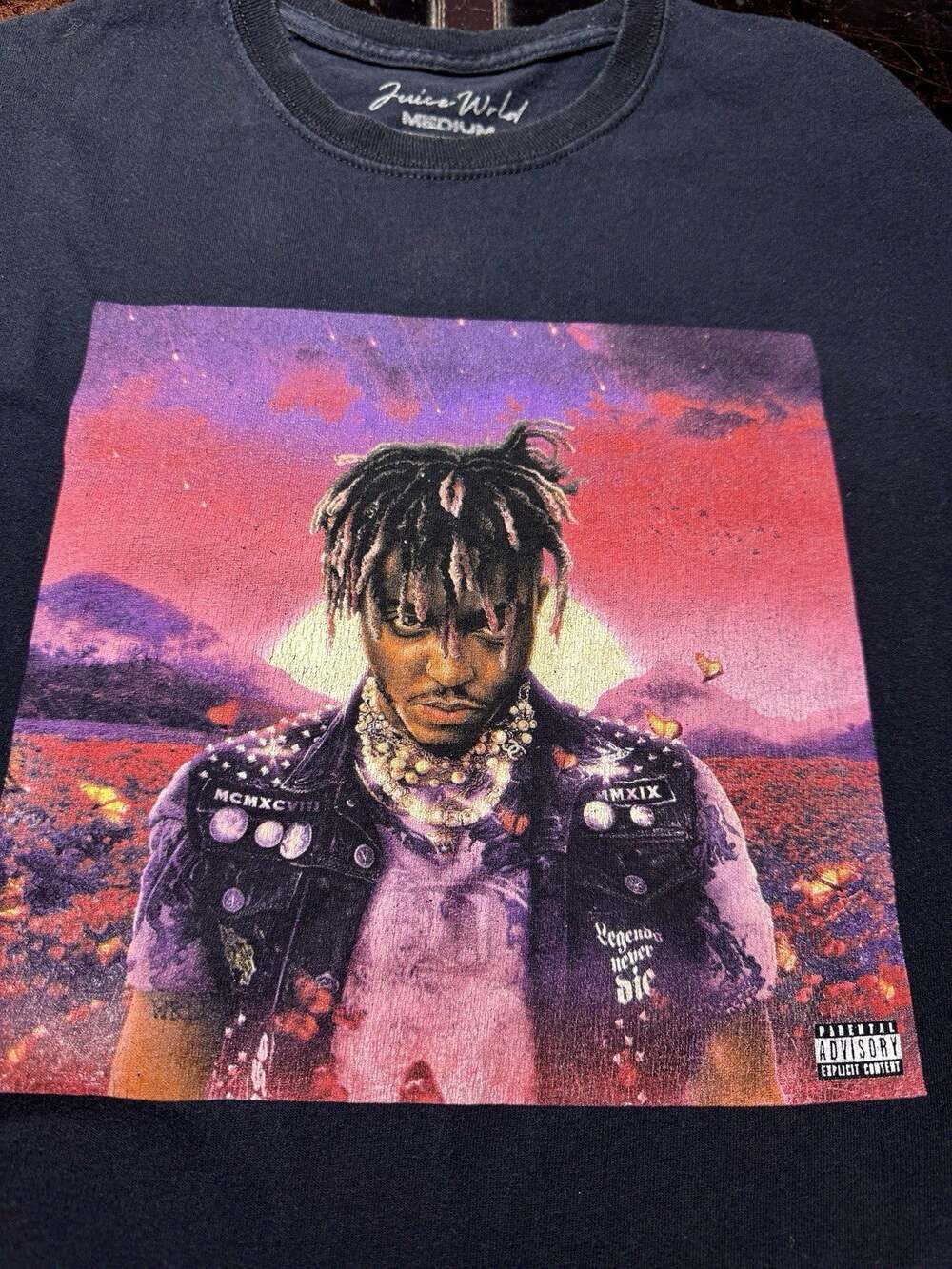 Juice Wrld Legends Never Die Authentic Album Tshirt Medium Rare Find Rn#162799